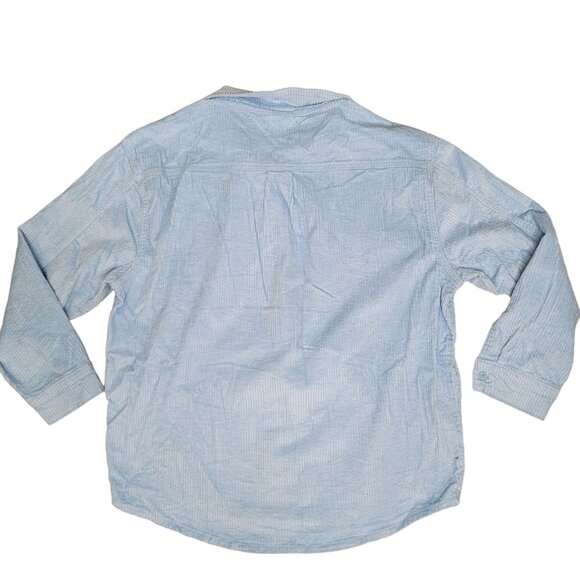 Nordstrom BP NWT Blue Cashmere soft Corduroy ribbed Shirt XL - Picture 5 of 10